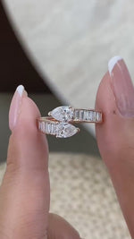Blair 1.6 Lab-Grown Diamond Half-Eternity, Bezel Ring