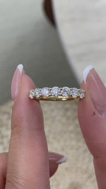 Elle 1.2 Lab-Grown Diamond Half-Eternity, Side Stone Ring