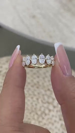 Joan 1.6 Oval Lab-Grown Diamond Half-Eternity, Special Ring