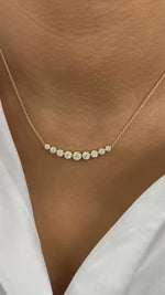 Dana 1.6 Round Lab-Grown Diamond Chain, Bezel Necklace