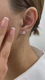 Olivia 2.3 Round Lab-Grown Diamond Chain, Drop Earrings