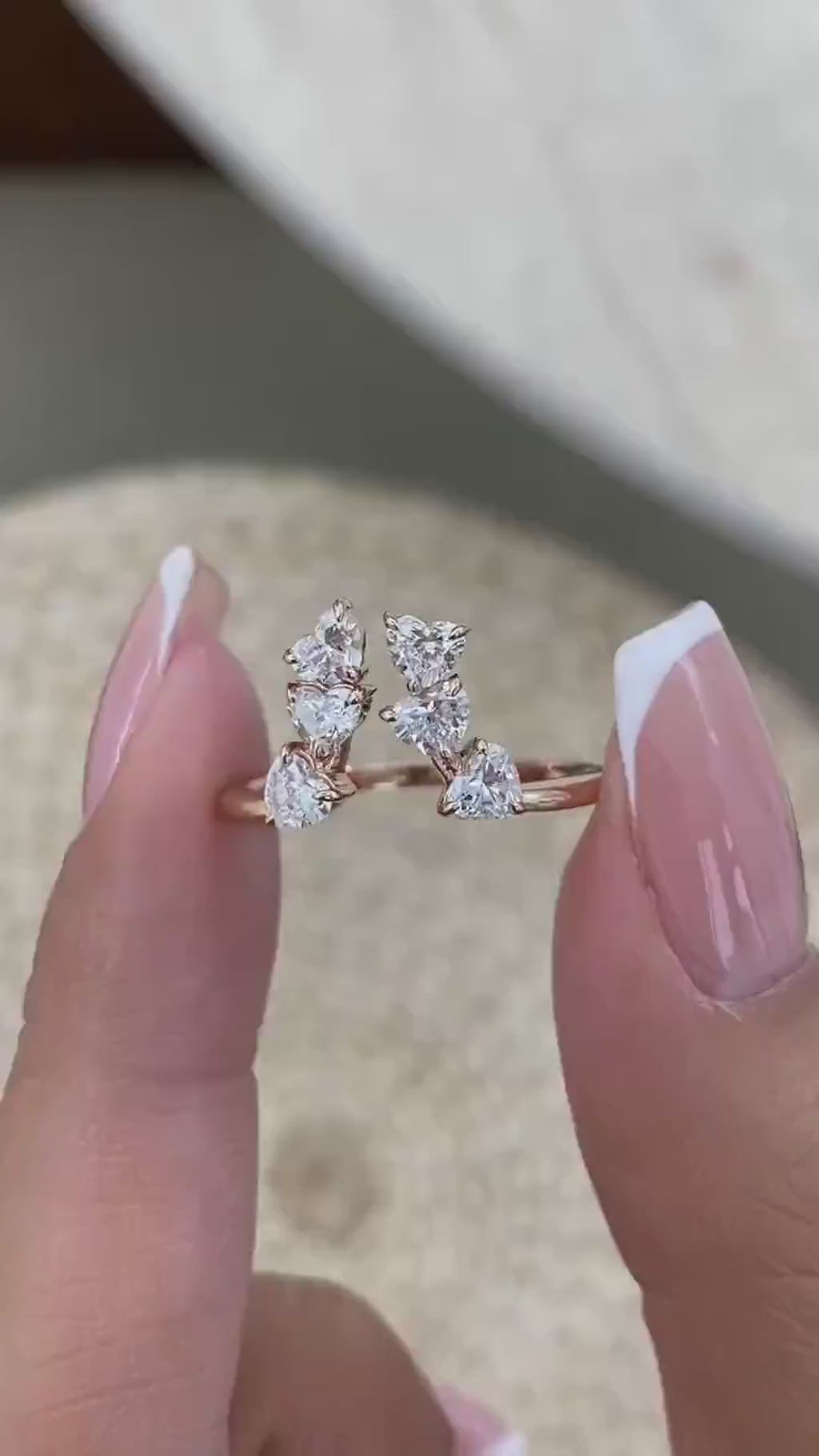 Love 1 Heart Lab-Grown Diamond Contoured, Special Ring