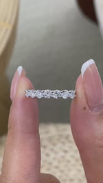 Elle 0.9 Lab-Grown Diamond Half-Eternity, Side Stone Ring