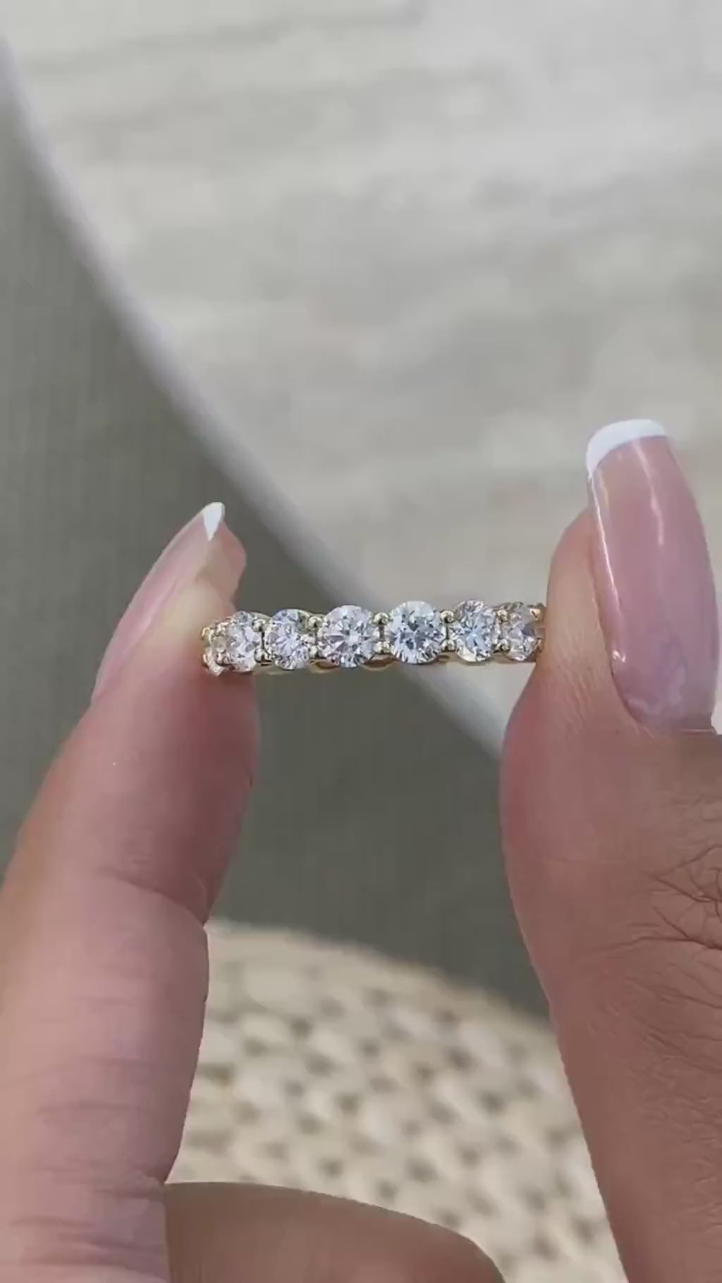 Irene 3.2 Round Lab-Grown Diamond Eternity Ring