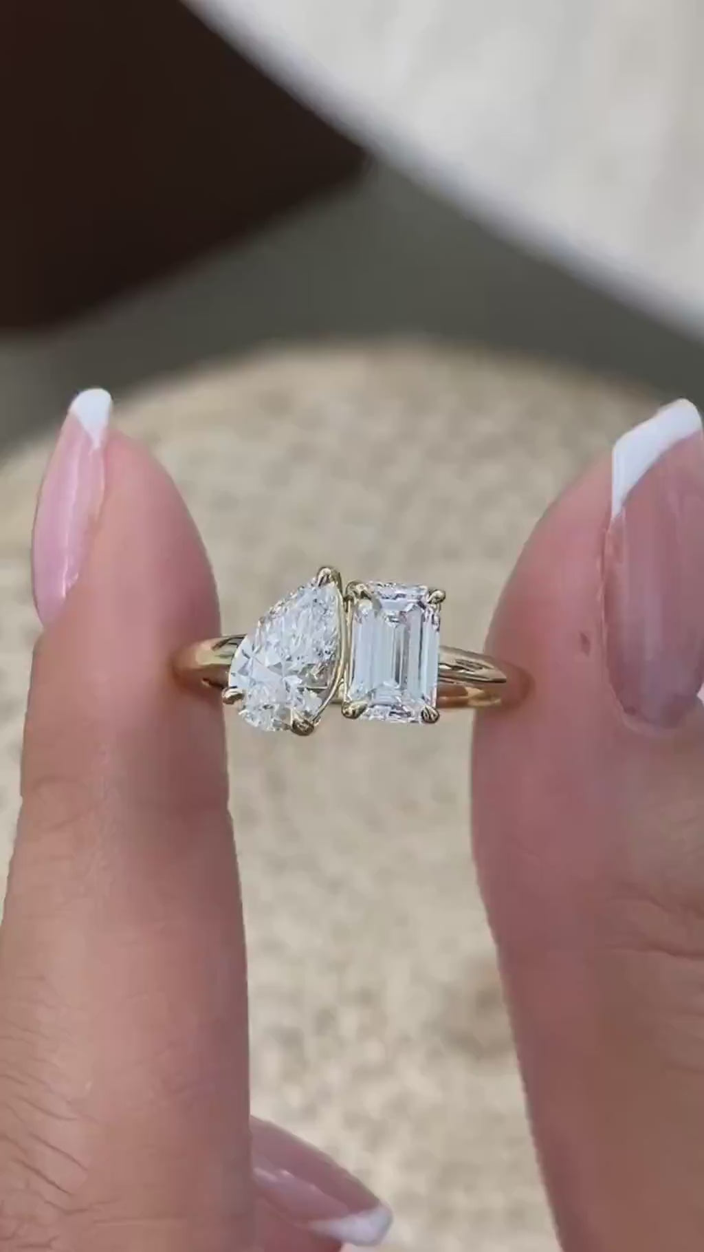 Joy 2.1 Pear Lab-Grown Diamond Toi  Moi, Special Ring