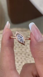 Margot 0.8 Marquise Lab-Grown Diamond Solitaire, Special Ring