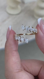Alisa 1.8 Pear Lab-Grown Diamond Special, Half-Eternity Ring