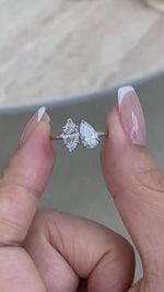 Joy 1.3 Pear Lab-Grown Diamond Toi  Moi, Special Ring