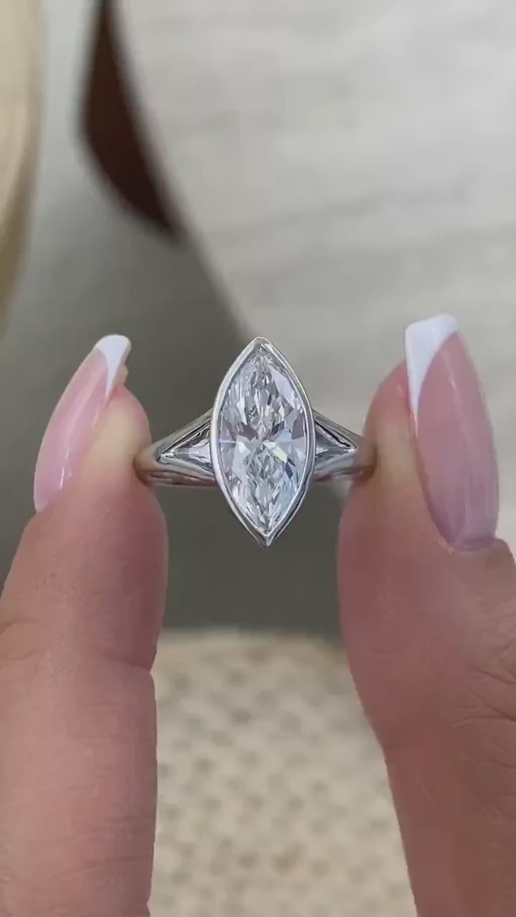 Lana 2 Marquise Lab-Grown Diamond Solitaire, Special Ring