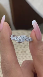Jane 1.5 Marquise Lab-Grown Diamond Half-Eternity, Special Ring