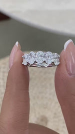 Kaitlyn 2.7 Oval Lab-Grown Diamond Half-Eternity Ring
