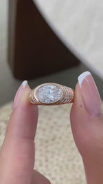 Lauren 2 Oval Lab-Grown Diamond Special, Bezel Ring