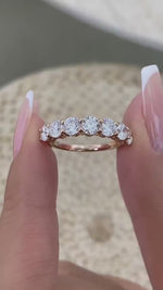 Kendra 2.1 Round Lab-Grown Diamond Half-Eternity Ring