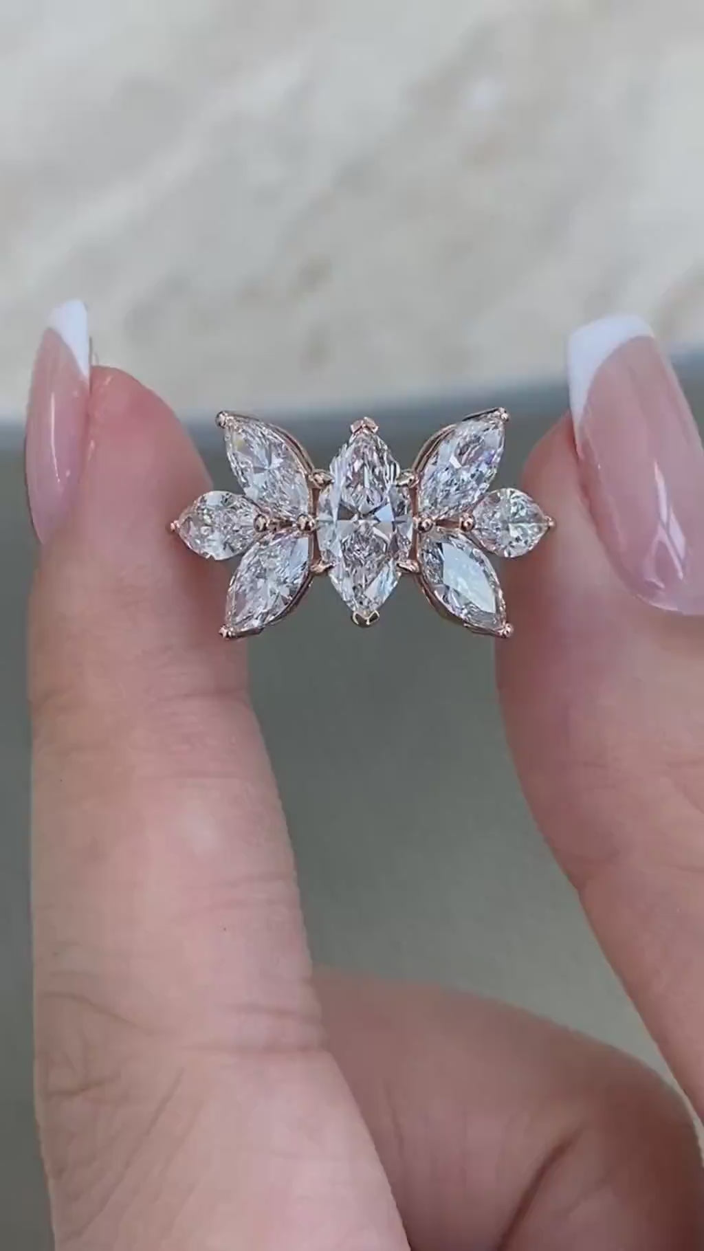 Whitney 3.3 Marquise Lab-Grown Diamond Halo, Special Ring