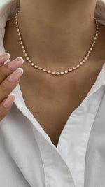 Callie 4.6 Round Lab-Grown Diamond Chain, Tennis Necklace