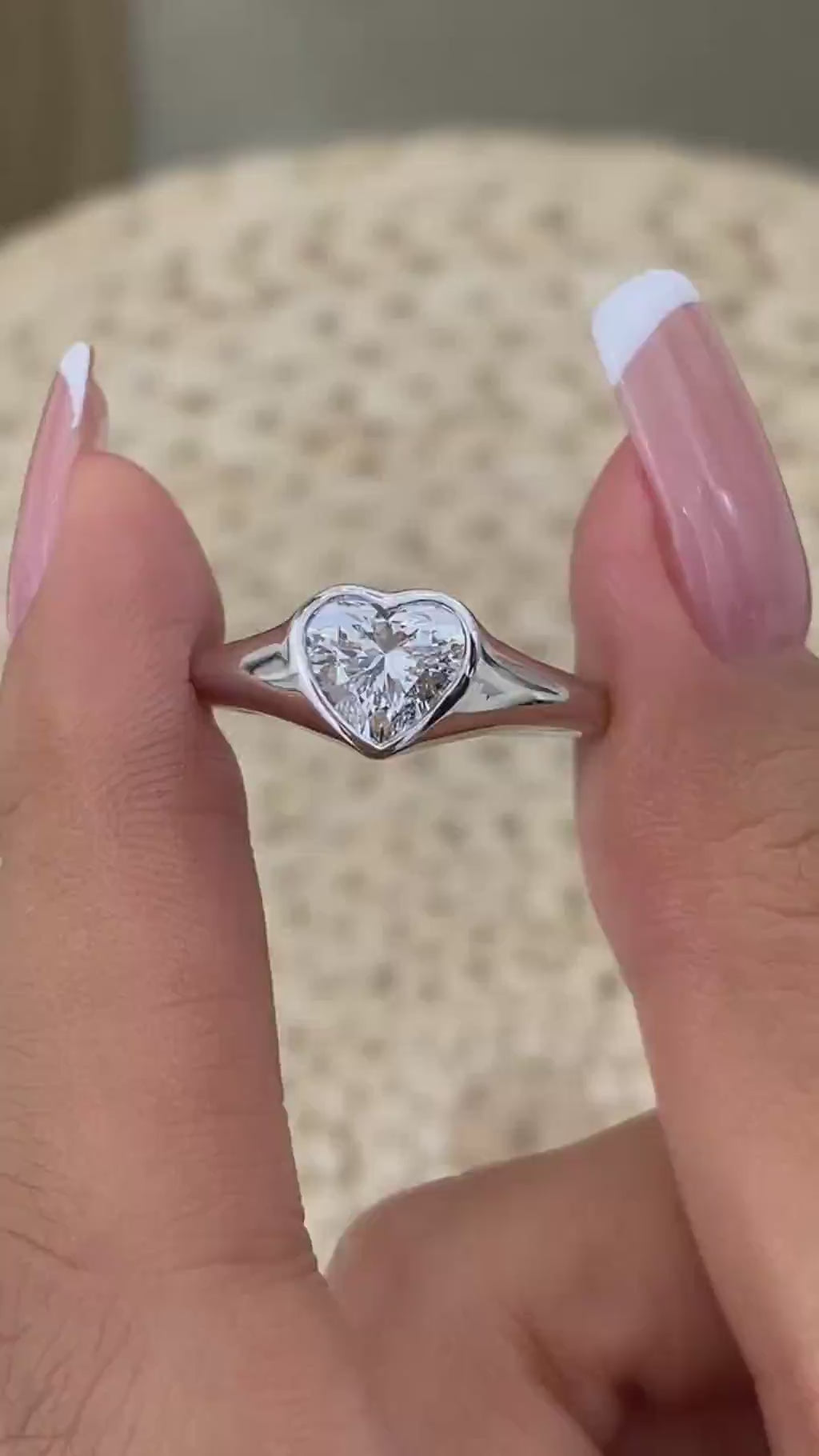 McKenna 1.0 Heart Lab-Grown Diamond Solitaire, Special Ring