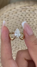 Matilda 2.0 Pear Lab-Grown Diamond Solitaire, Special Ring