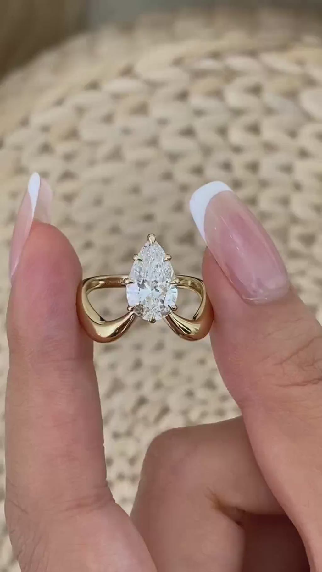 Matilda 2.0 Pear Lab-Grown Diamond Solitaire, Special Ring