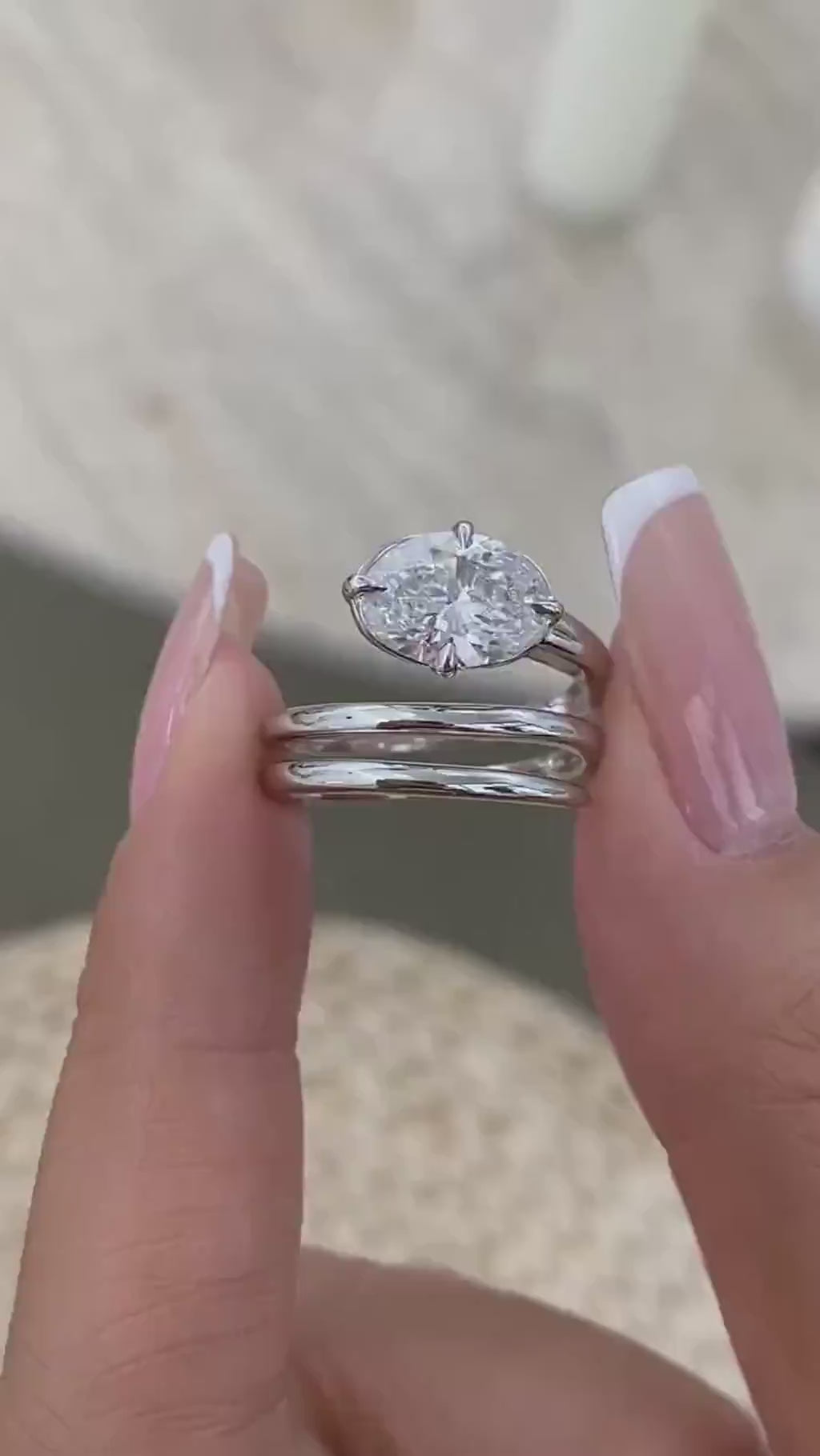 Ashley 2 Oval Lab-Grown Diamond Solitaire, Special Ring