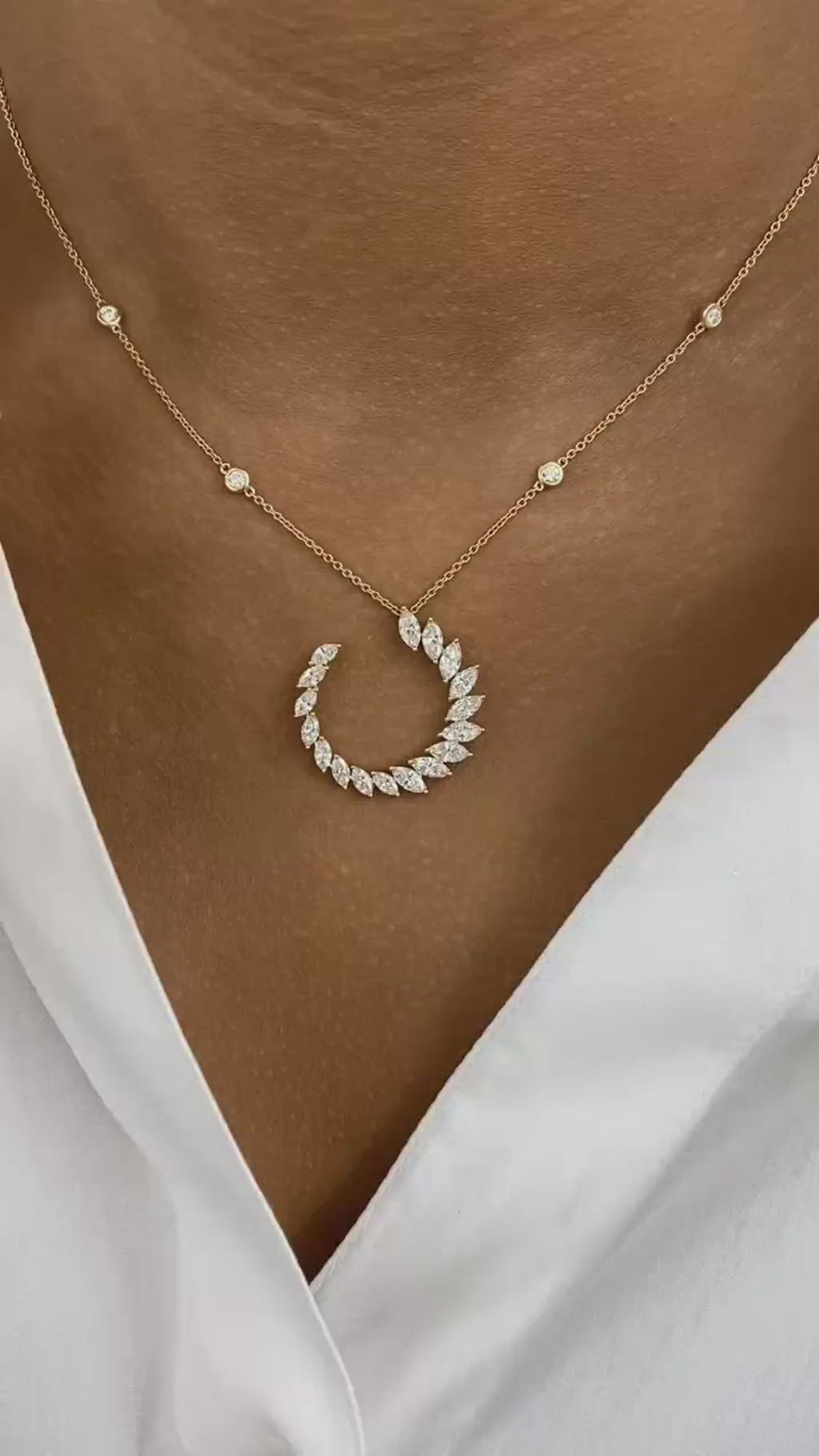 Yasmin 2.3 Lab-Grown Diamond Chain, Bezel Necklace