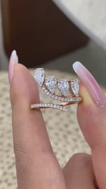 Alisha 1.6 Pear Lab-Grown Diamond Half-Eternity, Special Ring