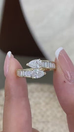 Blair 1.6 Lab-Grown Diamond Half-Eternity, Bezel Ring