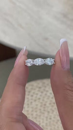 Leslie 1.7 Oval Lab-Grown Diamond Half-Eternity, Special Ring