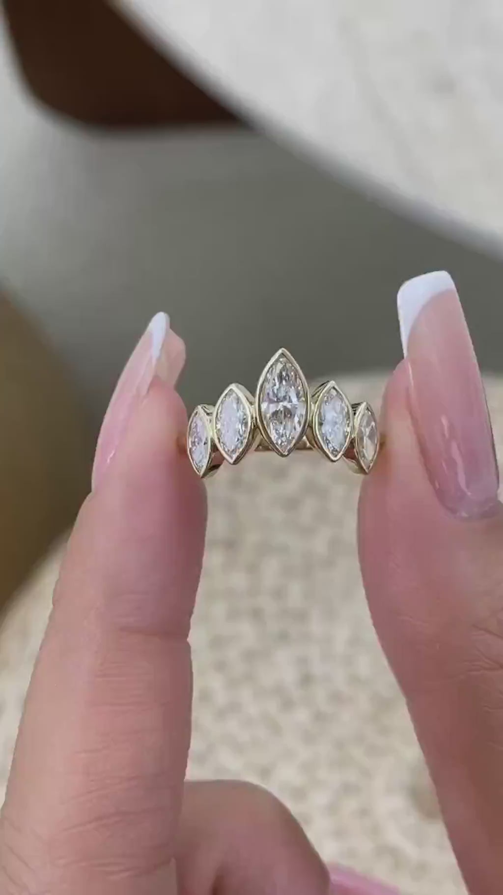 Ivy 1.2 Marquise Lab-Grown Diamond Contoured, Special Ring