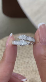 Blair 1.6 Lab-Grown Diamond Half-Eternity, Bezel Ring