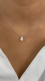 Summer 1.0 Pear Lab-Grown Diamond Solitaire, Chain Pendant