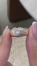 Lauren 1.5 Heart Lab-Grown Diamond Special, Bezel Ring
