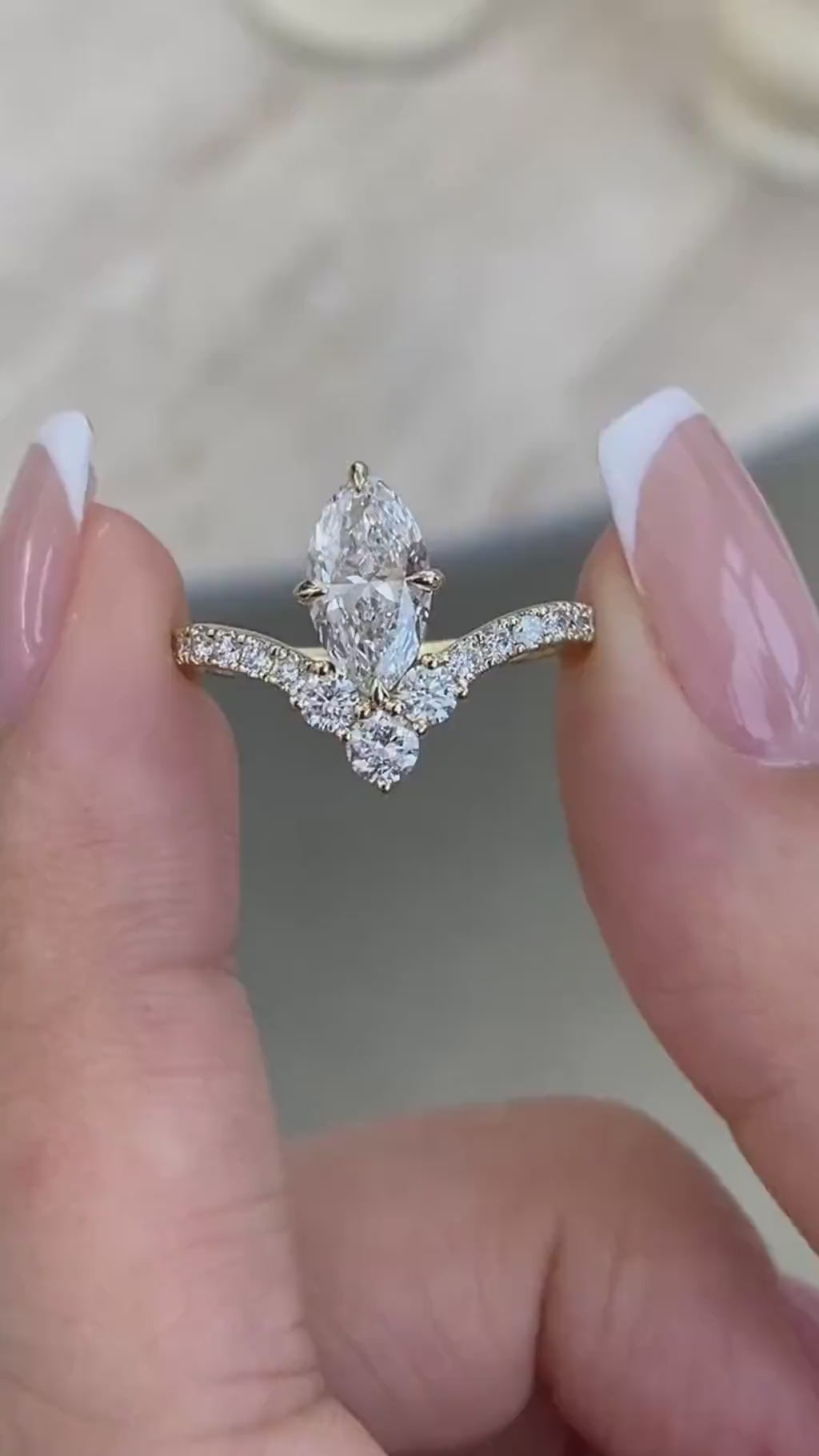 Vivian 1.5 Marquise Lab-Grown Diamond Contoured, Special Ring