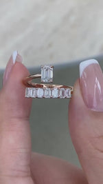 Sloane 1.3 Emerald Lab-Grown Diamond Special, Half-Eternity Ring