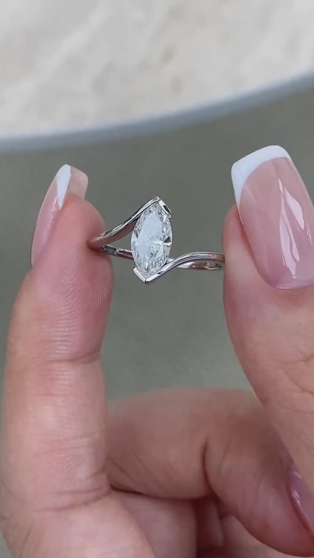 Vera 0.9 Marquise Lab-Grown Diamond Solitaire, Special Ring