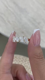 Leighton 2.5 Pear Lab-Grown Diamond Half-Eternity Ring
