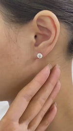Stacey 2 Round Lab-Grown Diamond Studs Earrings